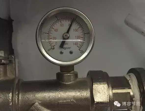 檢測進水管靜態(tài)壓力
